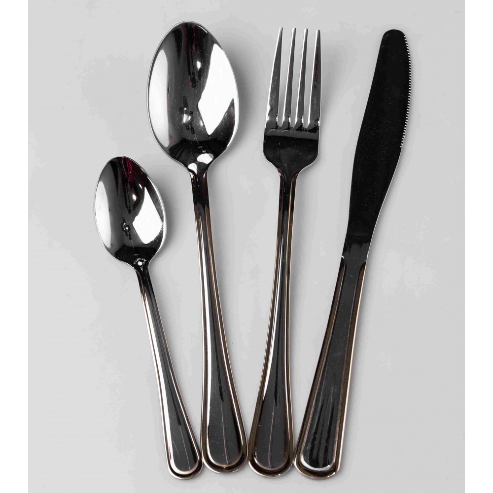 Набор столовых приборов из нержавеющей стали на 6 персон 24 предмета столовая ложка вилка нож HP-16978-25