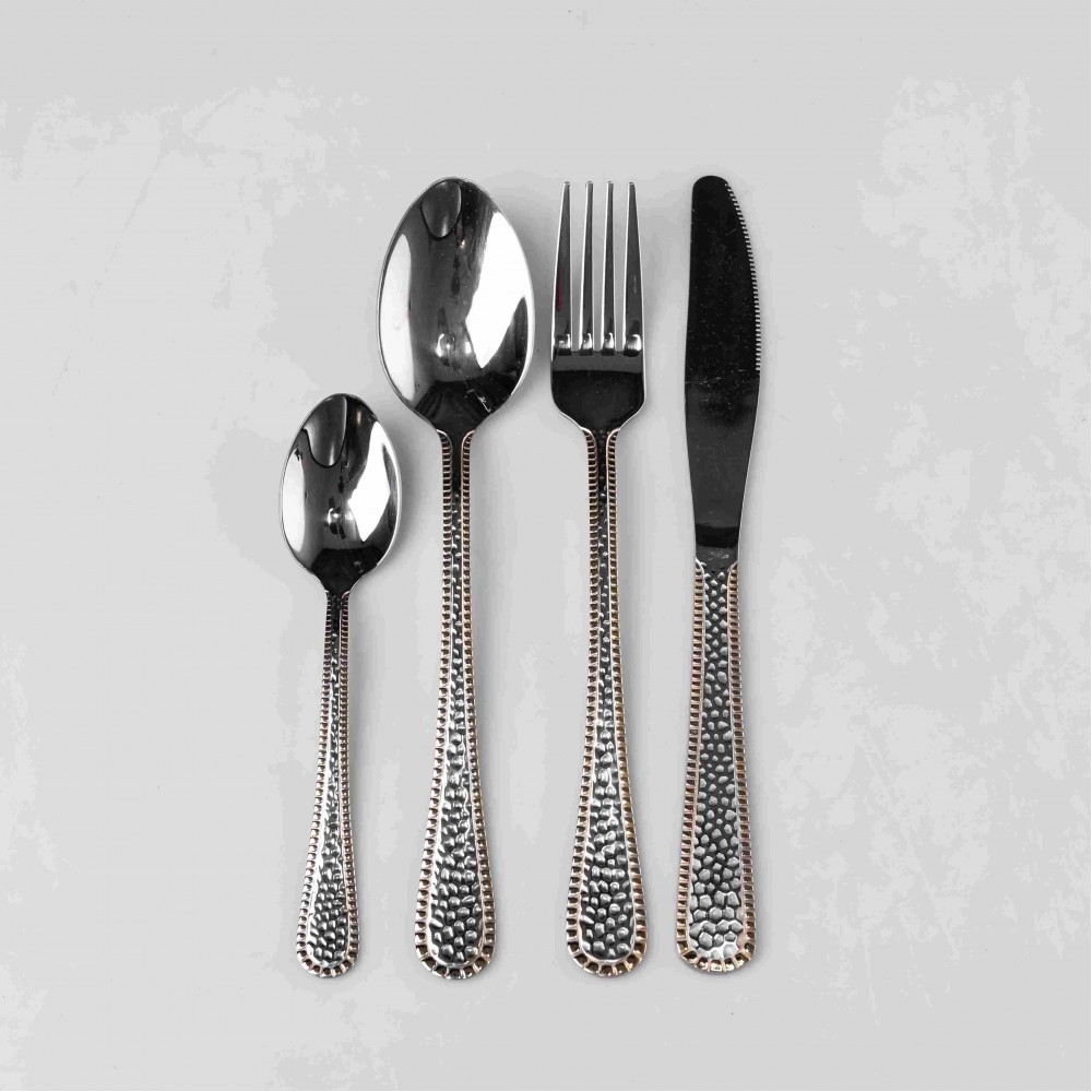 Набор столовых приборов из нержавеющей стали на 6 персон 24 предмета столовая ложка вилка нож HP-16978-26