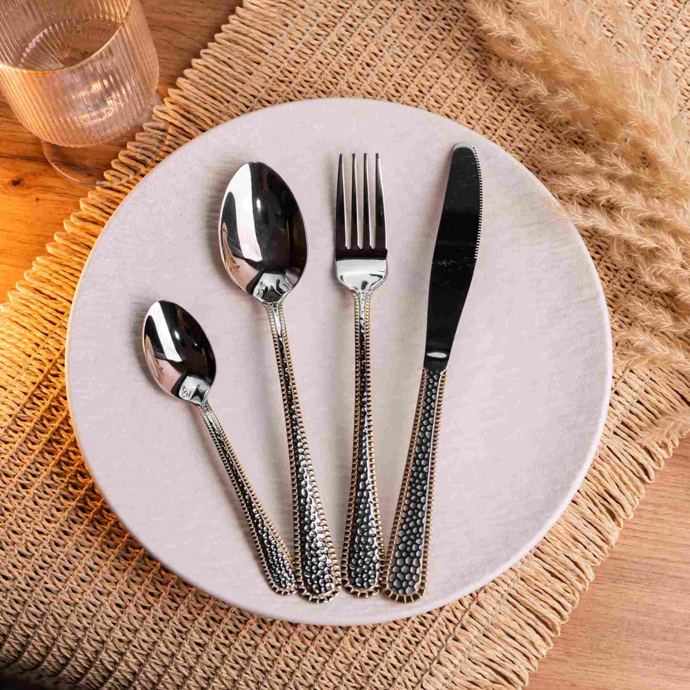 Набор столовых приборов из нержавеющей стали на 6 персон 24 предмета столовая ложка вилка нож HP-16978-26