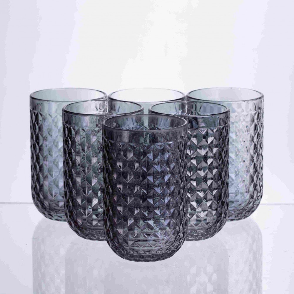 Набор стаканов Geometric 6 штук по 400 мл HP-19-263 прозрачный стакан для напитков