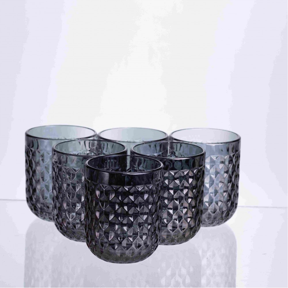 Набор стаканов Geometric 6 штук по 250 мл HP-19-264 стакан прозрачный для напитков