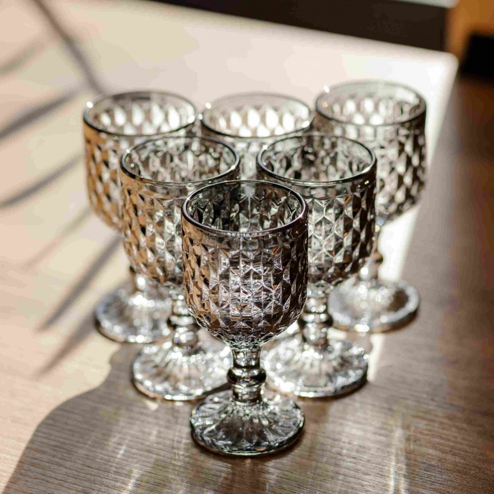 Набор рюмок Geometric 6 штук по 50 мл HP-19-266 рюмка для крепких напитков коктейлей шот прозрачная