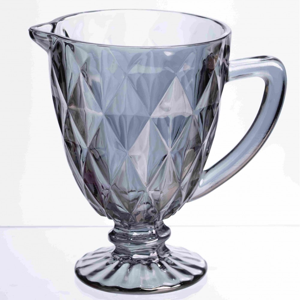 Глек для напитков Fractal стеклянный 1 литр HP-19-267 кувшин для лимонада прозрачный