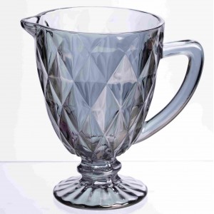 Глек для напитков Fractal стеклянный 1 литр HP-19-267 кувшин для лимонада прозрачный