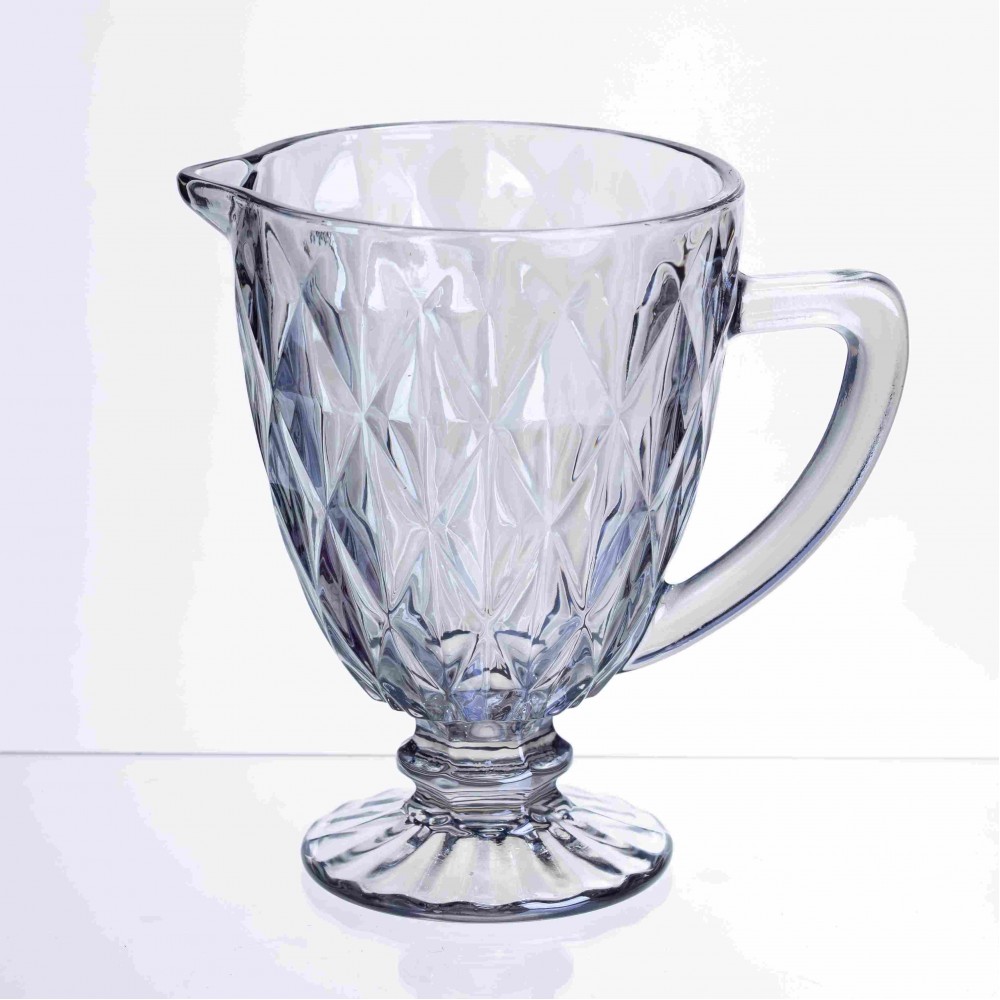 Кувшин для напитков Diamond Blue стеклянный 1 литр HP-19-273 кувшин для лимонада газанки лимонадник