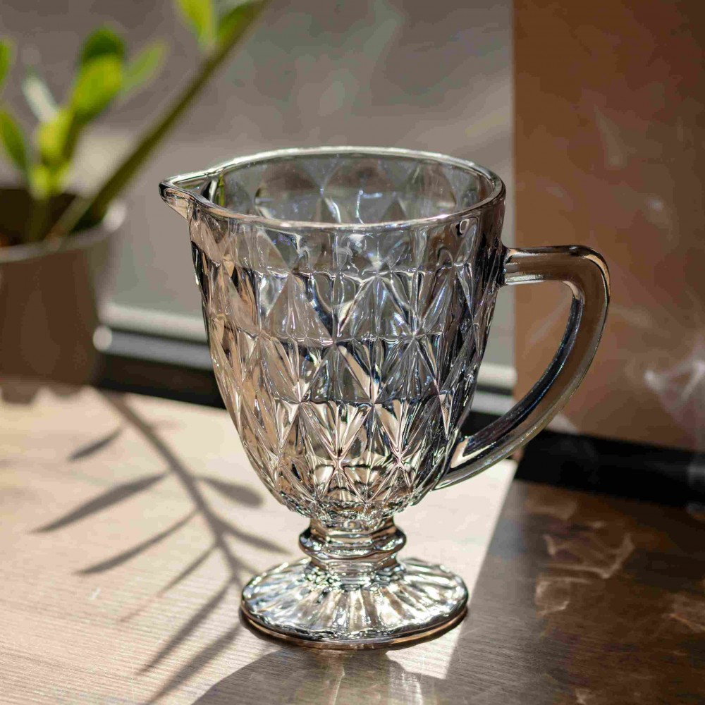 Кувшин для напитков Diamond Blue стеклянный 1 литр HP-19-273 кувшин для лимонада газанки лимонадник