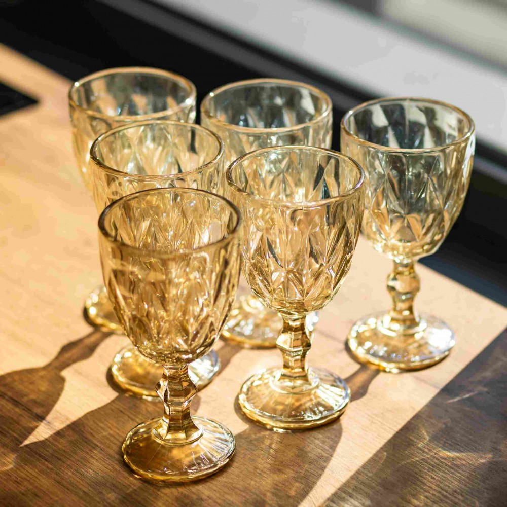 Набор бокалов столовых Citrine 6 штук по 300 мл HP-19-281 прозрачный для вина и напитков