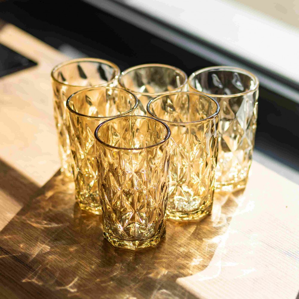 Набор стаканов Citrine 6 штук по 300 мл HP-19-282 стакан для напитков стакан