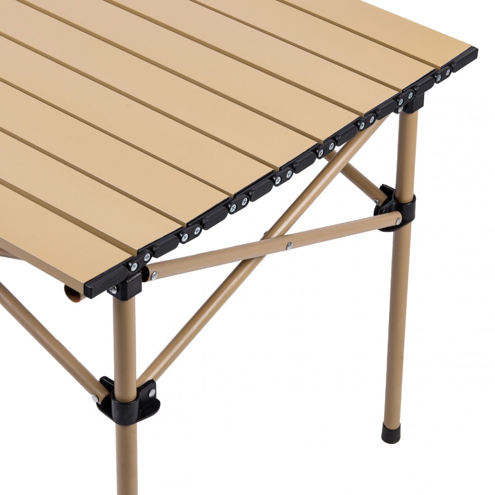 Стол для пикника складной 50 x 53 x 50 см бежевый