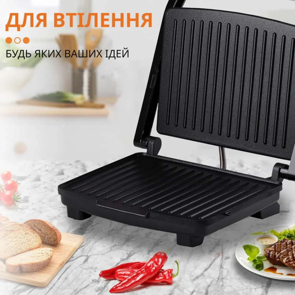 Гриль контактный Sokany KJ202SS 2000 Вт