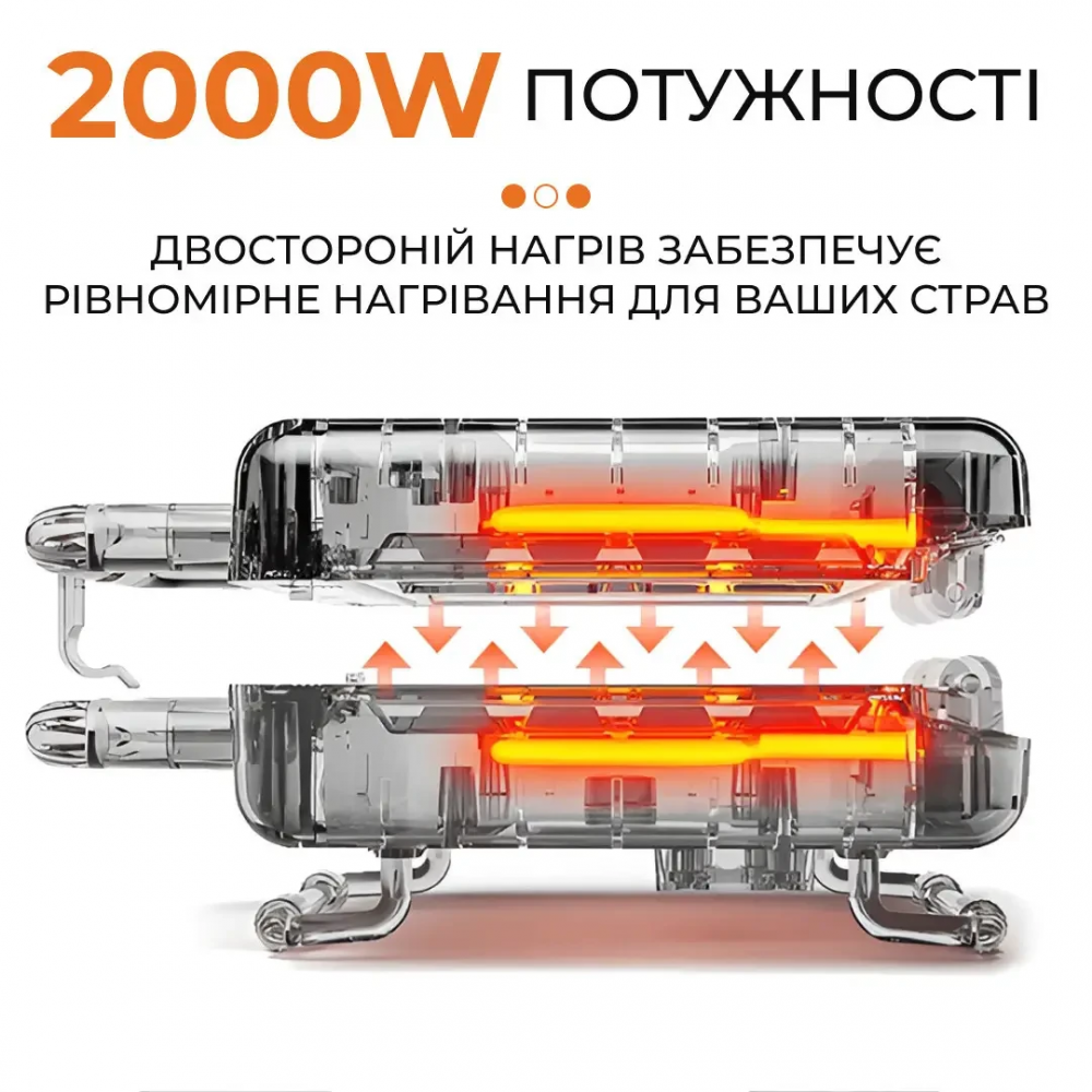 Гриль контактный Sokany KJ202SS 2000 Вт