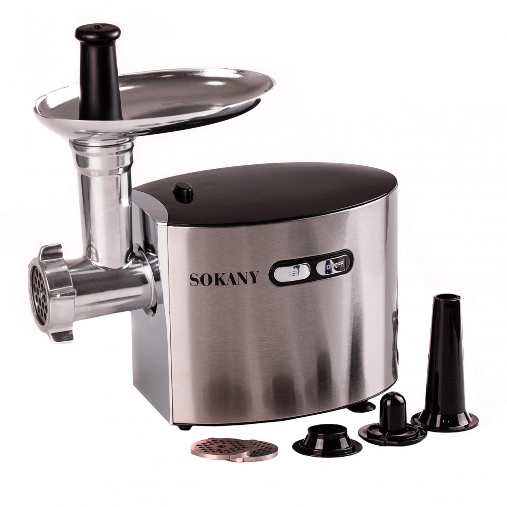 М'ясорубка Sokany SK091 для дому 2500 Вт сталь