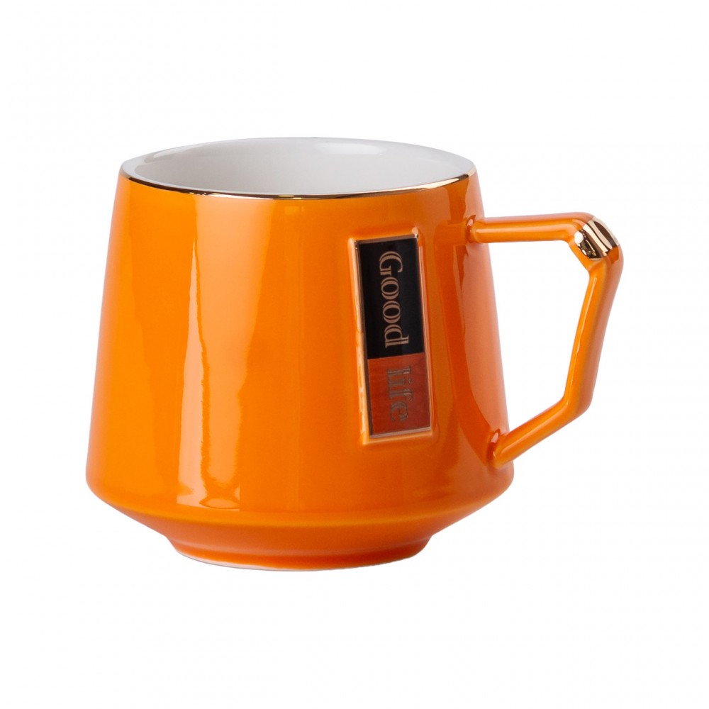 Чайный сервиз на 6 персон керамической подставкой Orange