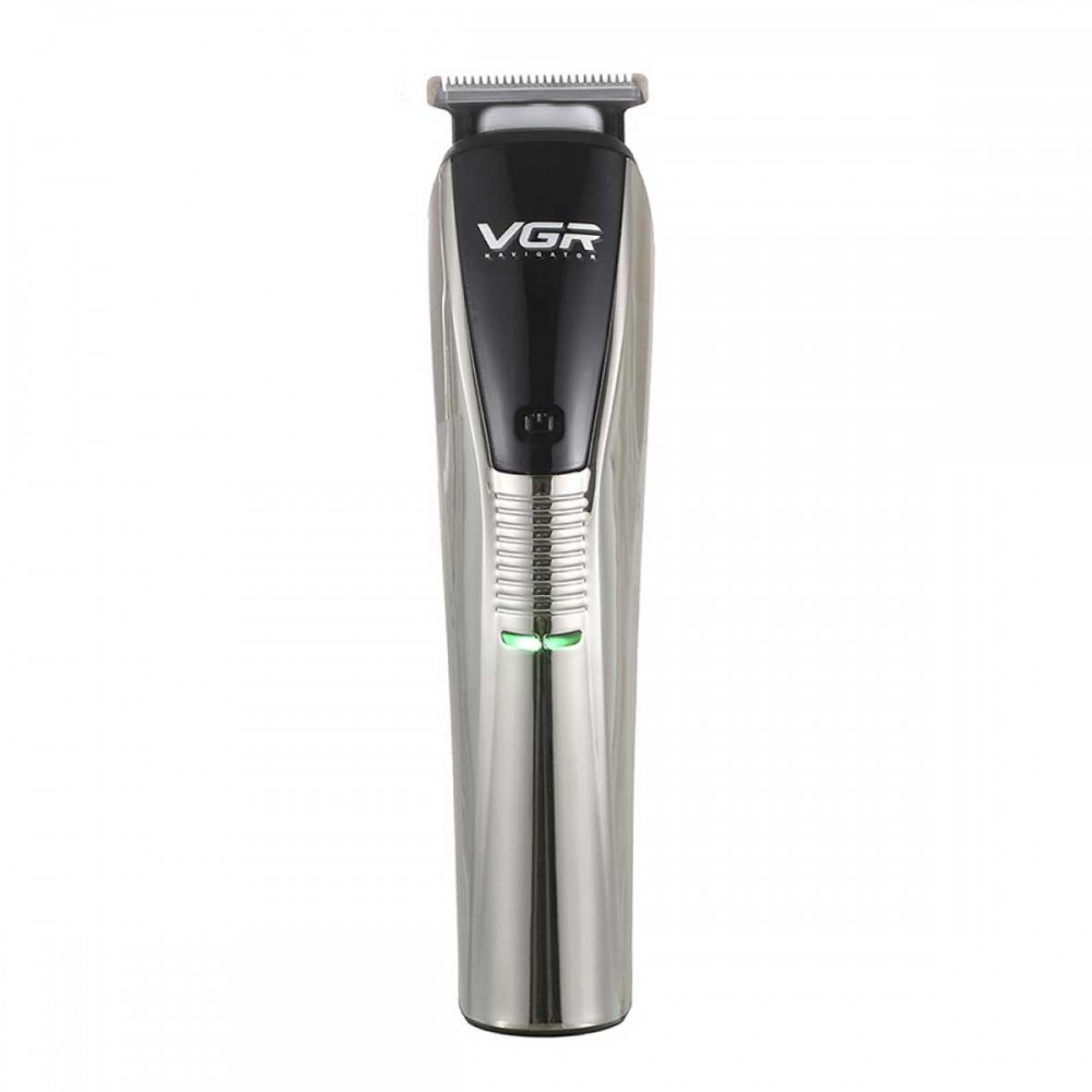 Машинка для стрижки VGR V-029 акумуляторна срібло