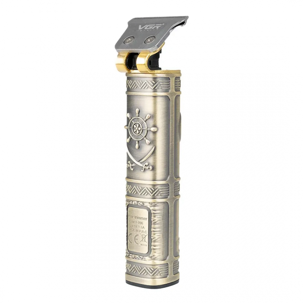 Тример VGR V-096 з насадками та USB, золото