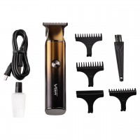 Тример для стрижки VGR V-986 з насадками та USB, золото