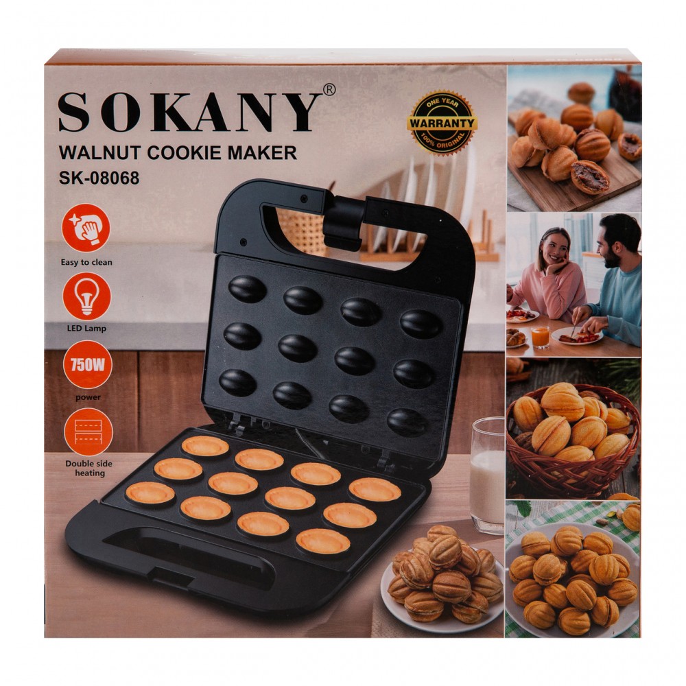 Электрическая орешница Sokany 750 Вт с антипригарным покрытием