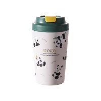 Термокружка Panda с керамической колбой 380 мл Зеленая
