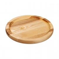 Кругла дошка для сервірування 25 см для подачі нарізок, ясен