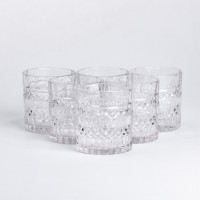 Стаканы стеклянные 220 мл набор стаканов 6 шт для напитков, лимонада, коктейлей