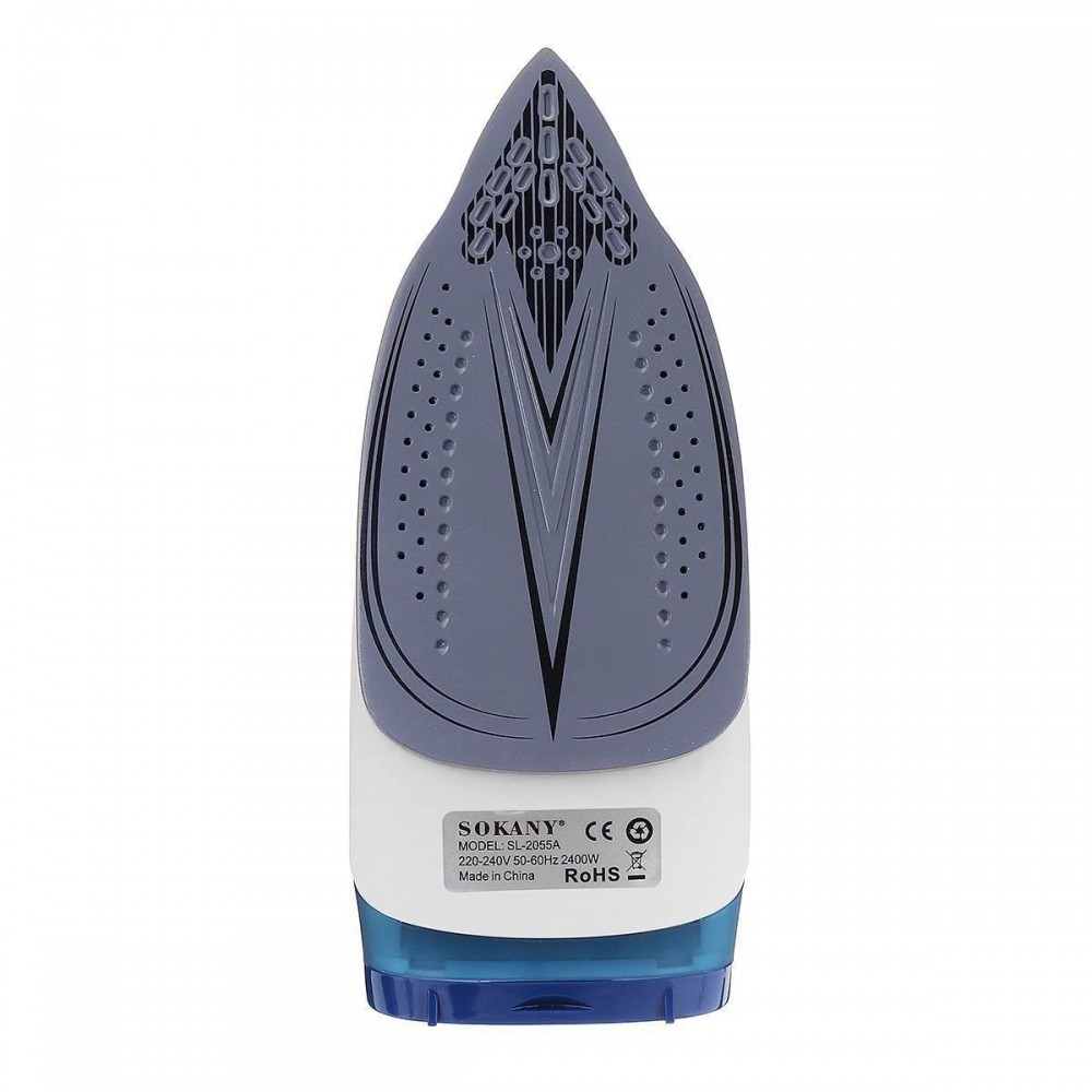 Утюг беспроводной паровой Sokany SK-2055 2400 Вт с подставкой и керамической подошвой с отпариванием