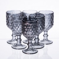 Набор рюмок на ножке 6 шт 50 (мл) Серый HP-19-119