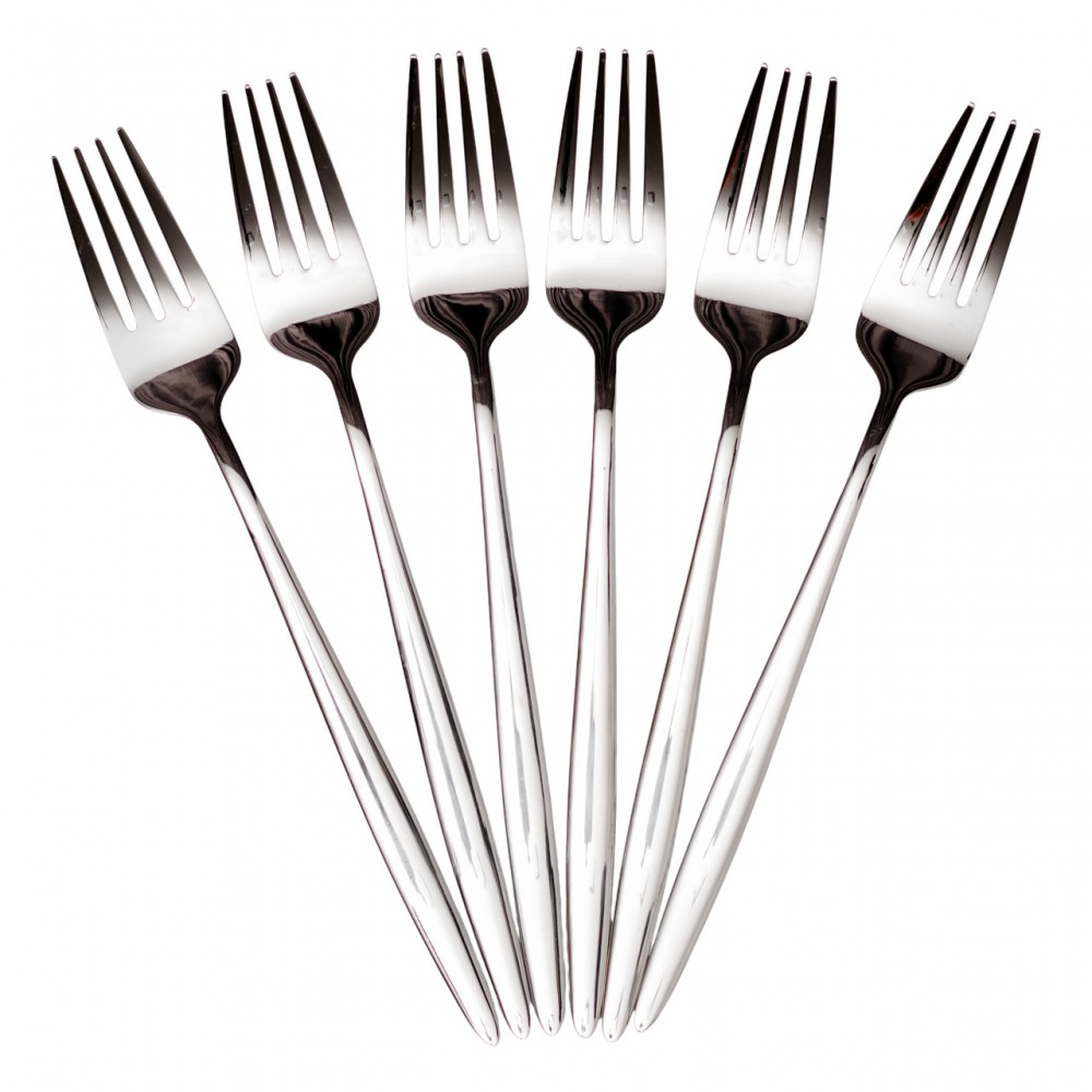 Набір столових виделок 6 штук виделки кухонні з нержавіючої сталі 21 (см) Срібло HP-8-28