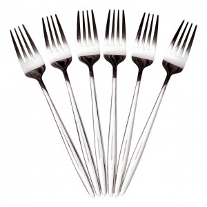Набор столовых вилок 6 штук вилки кухонные из нержавеющей стали 21 (см) Серебро HP-8-28