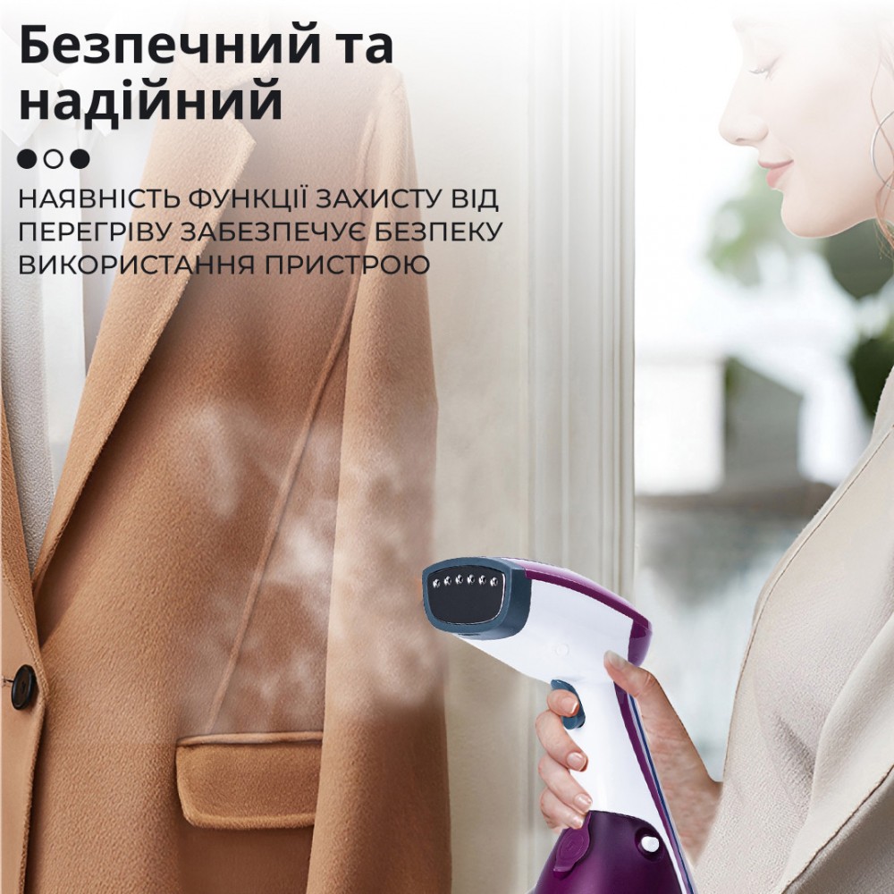 Ручний відпарювач для одягу SOKANY 250 мл Фіолетовий Lugi AJ2205V