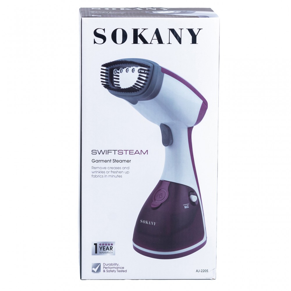 Ручний відпарювач для одягу SOKANY 250 мл Фіолетовий Lugi AJ2205V