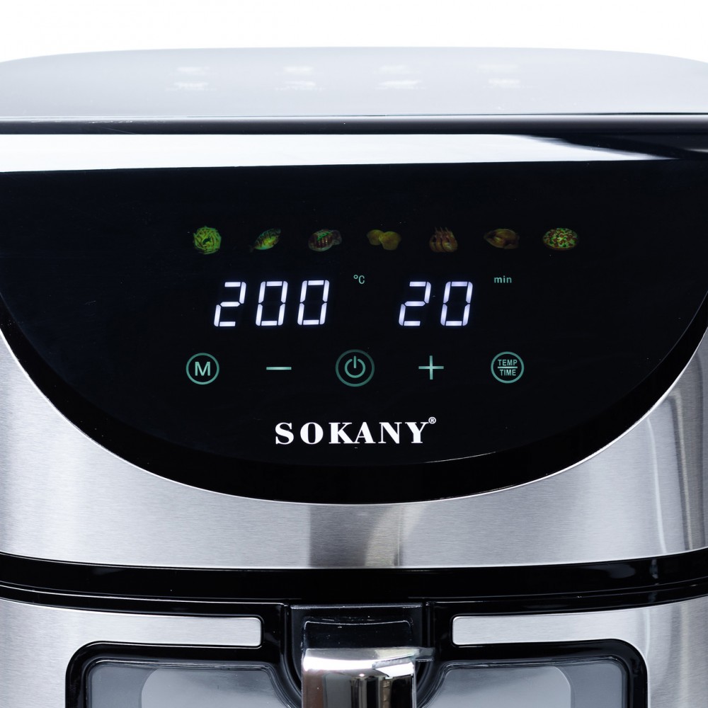 Аерогриль-фритюрниця Sokany на 7 літрів 1800 Вт SK-10031