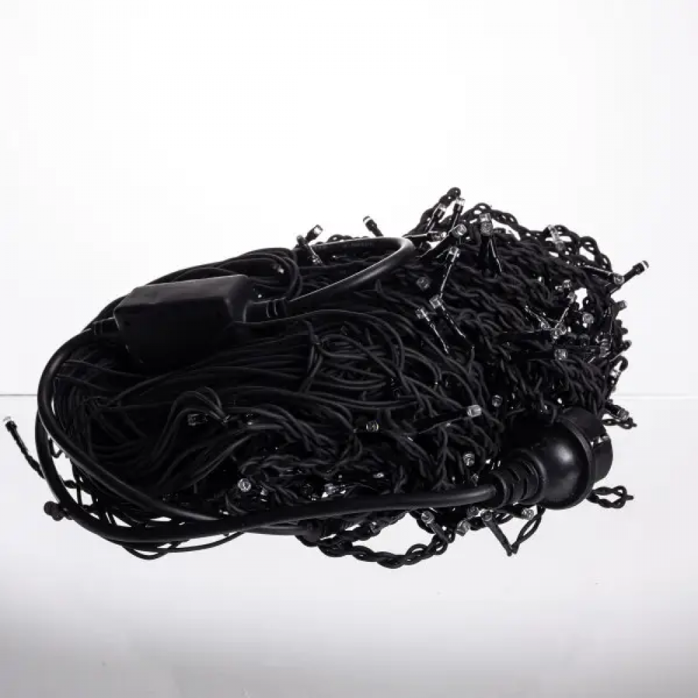 Вулична гірлянда Бахрома 20 м 335 LED гірлянда штора чорний провід Мультиколір 20MBML