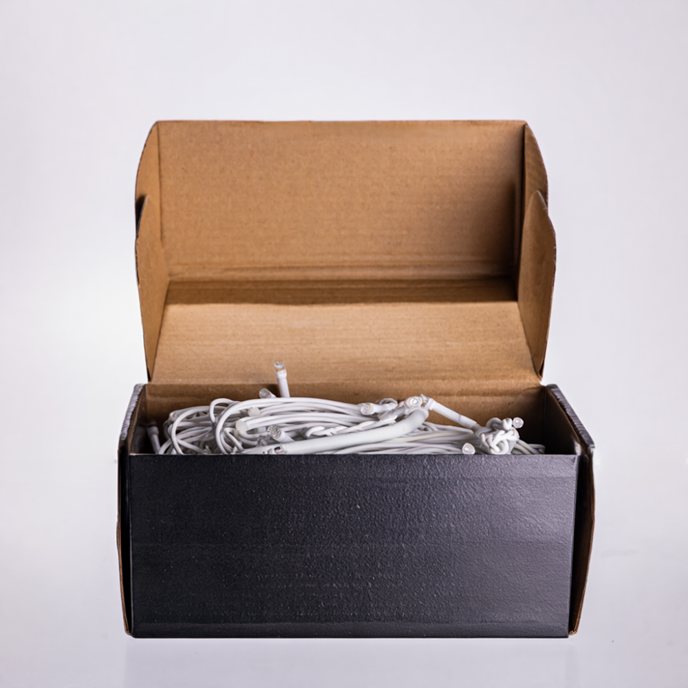 Новорічна гірлянда вулична Бахрома 6 м 105 LED білий провід Жовтий 6МWY