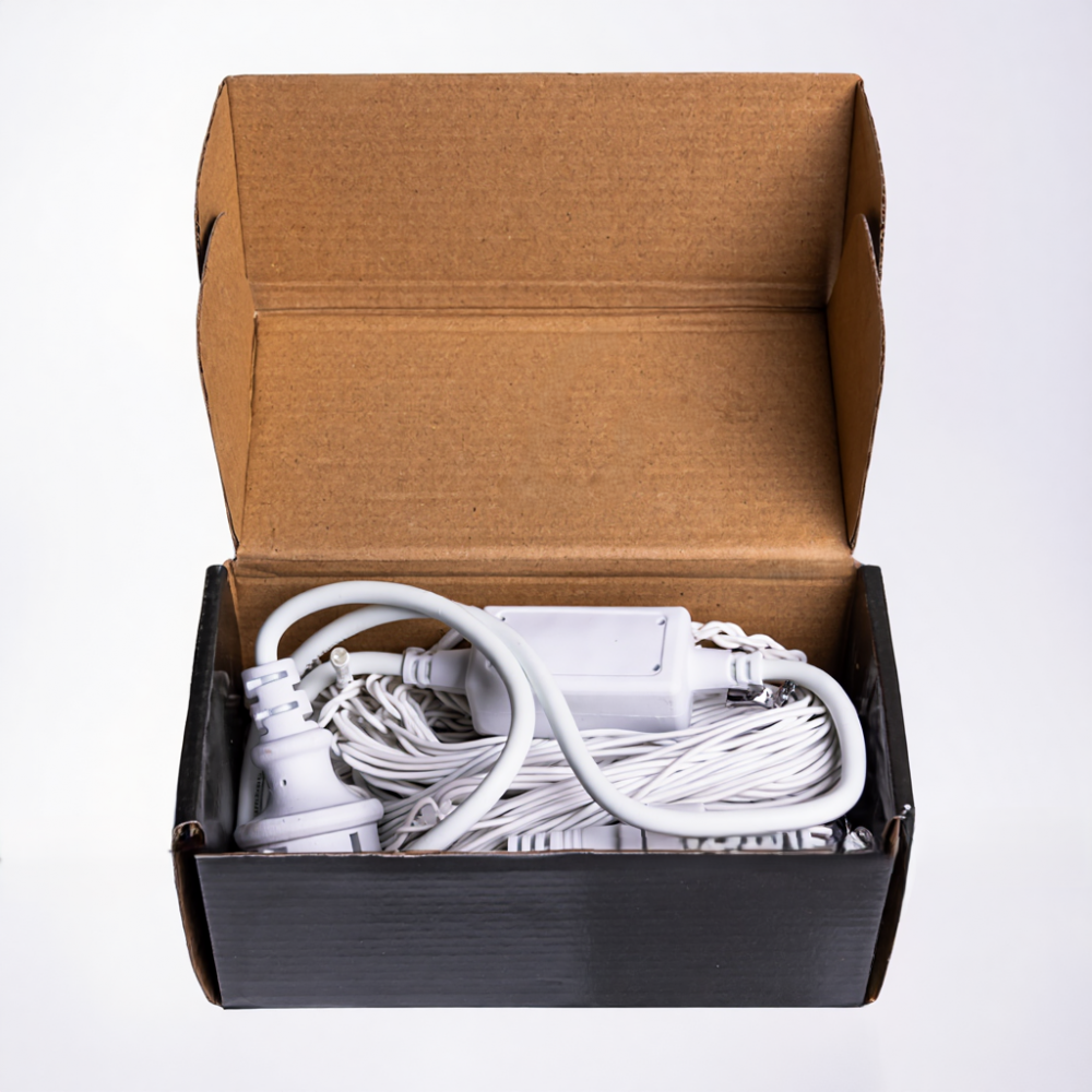 Новогодняя гирлянда уличная Бахрома 6 м 105 LED белый провод Белый 6МWW