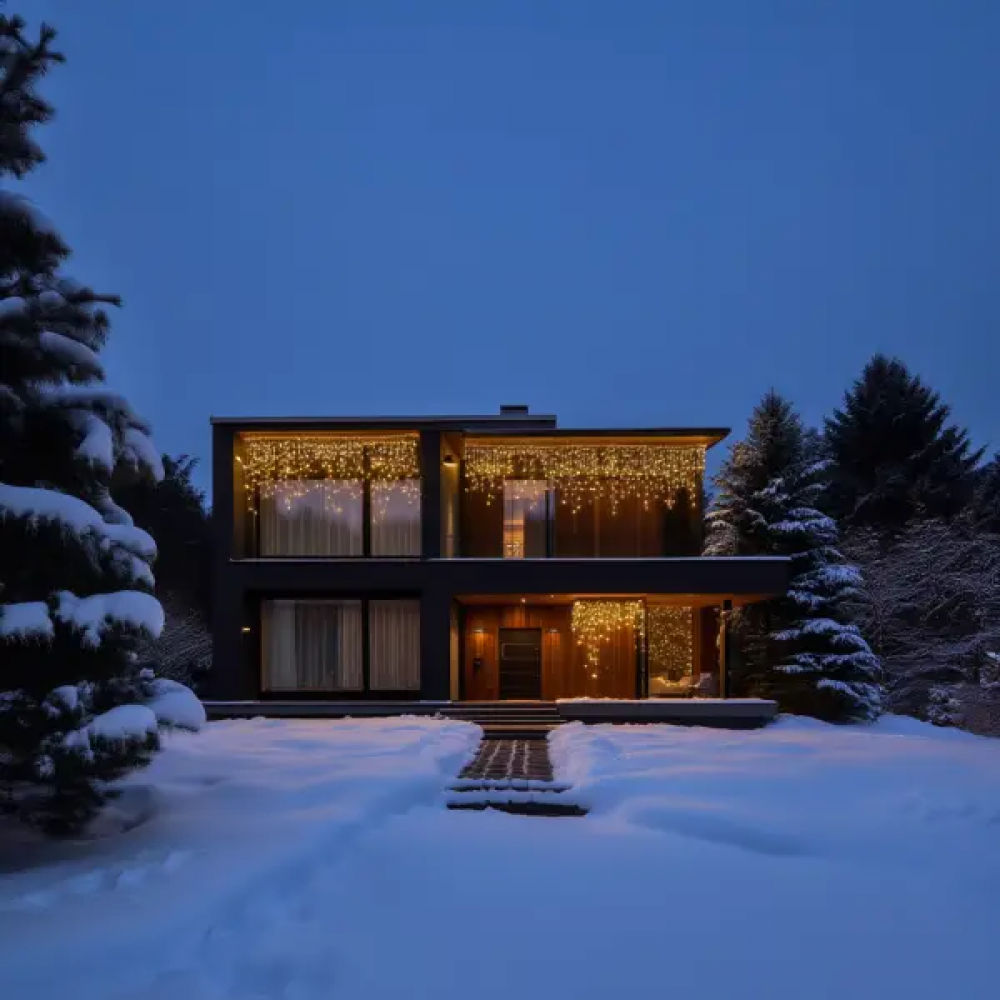 Уличная гирлянда Бахрома 20 м 335 LED белый провод Желтый 20MWY