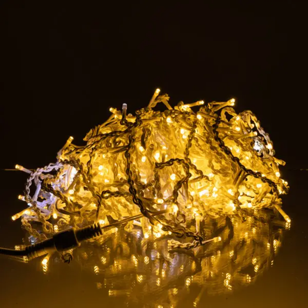 Уличная гирлянда Бахрома 20 м 335 LED белый провод Желтый 20MWY