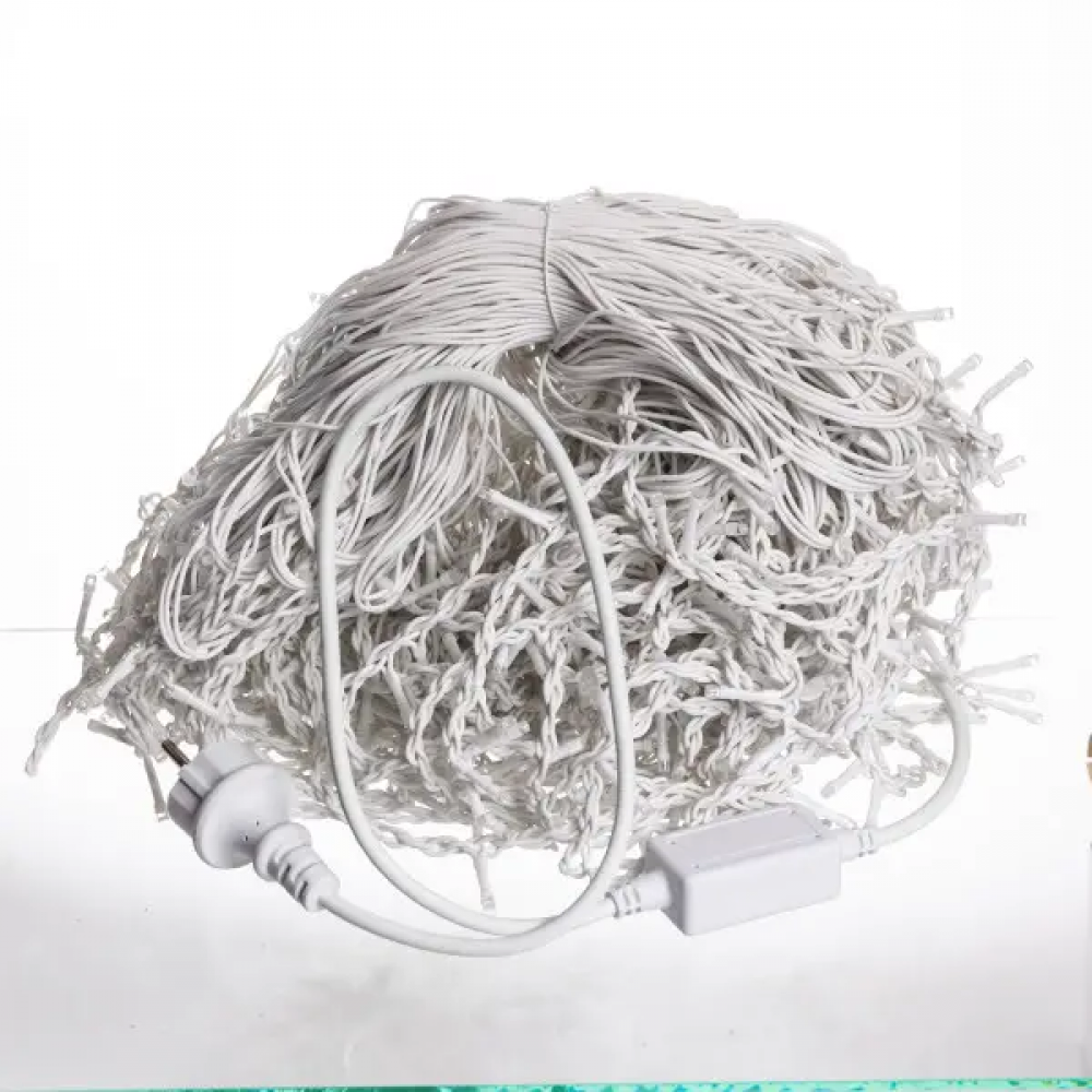 Вулична гірлянда Бахрома 50 м 600 LED білий провід Мультиколір 50MWML