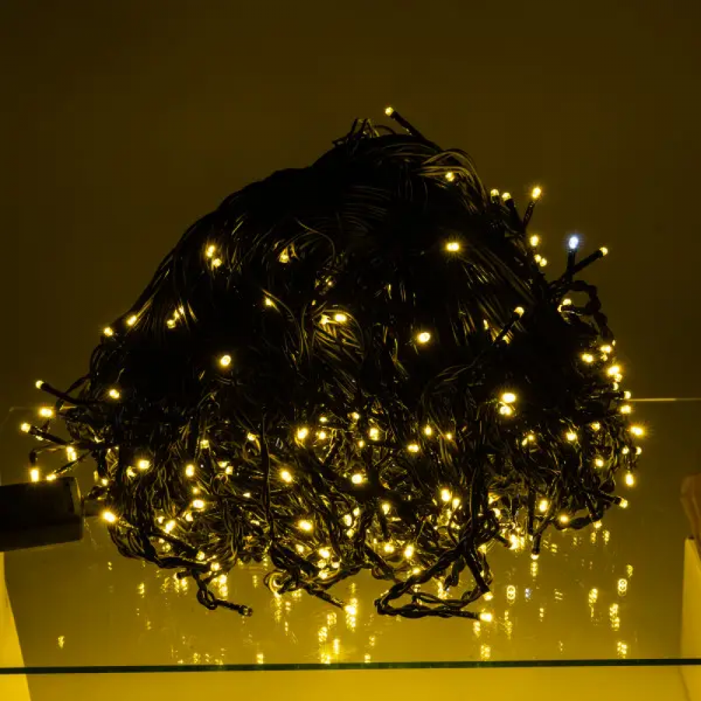Уличная гирлянда Бахрома 50 м 840 LED черный провод Желтый 50MBY