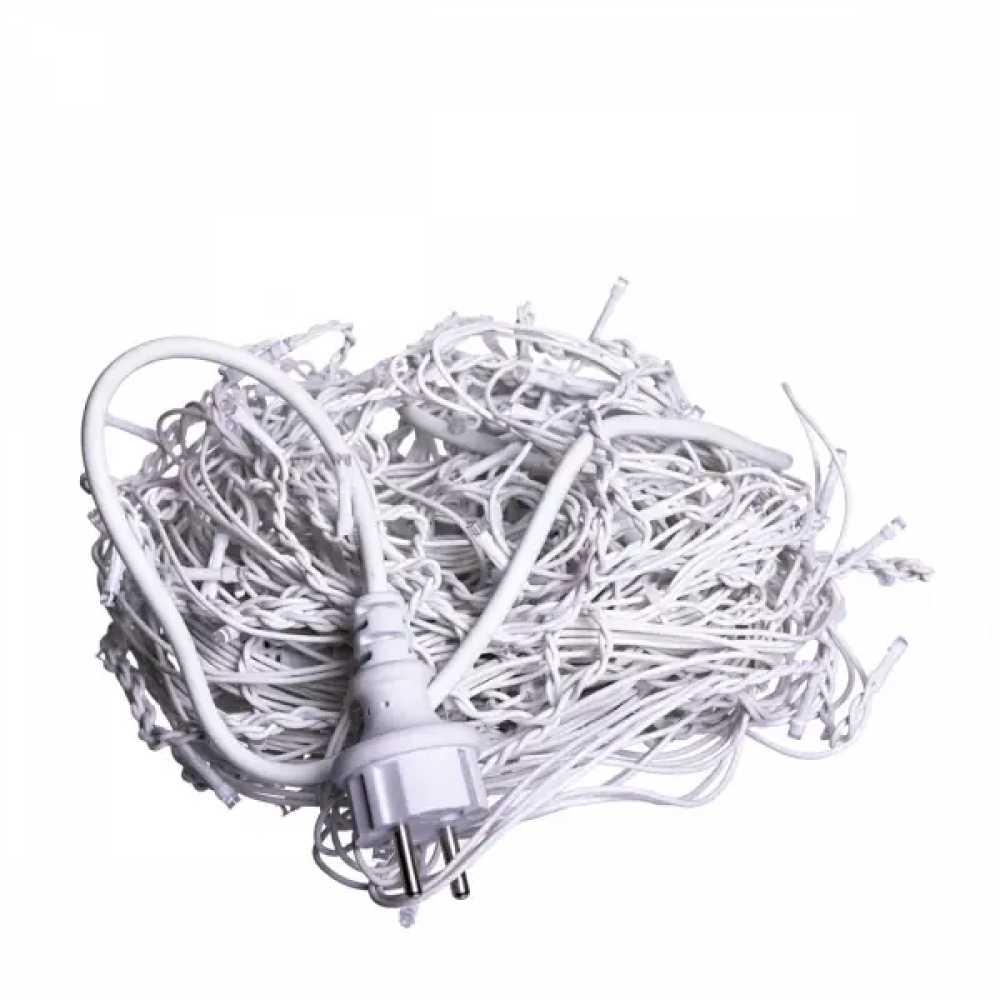 Вулична гірлянда Бахрома 12 м 200 LED білий провід Мультиколор 12MWML