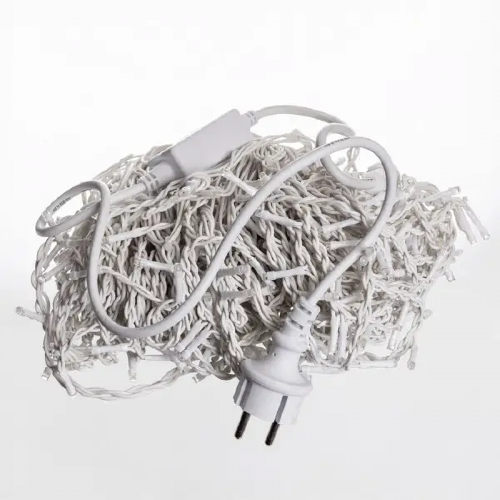 Уличная гирлянда Бахрома 25 м 405 LED гирлянда штора белый провод Синий 25MWBL