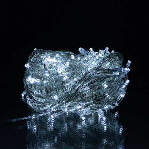 Новогодняя гирлянда комнатная нить 14 м 160 LED комнатная гирлянда белый провод Белый свет W160LED16MWW