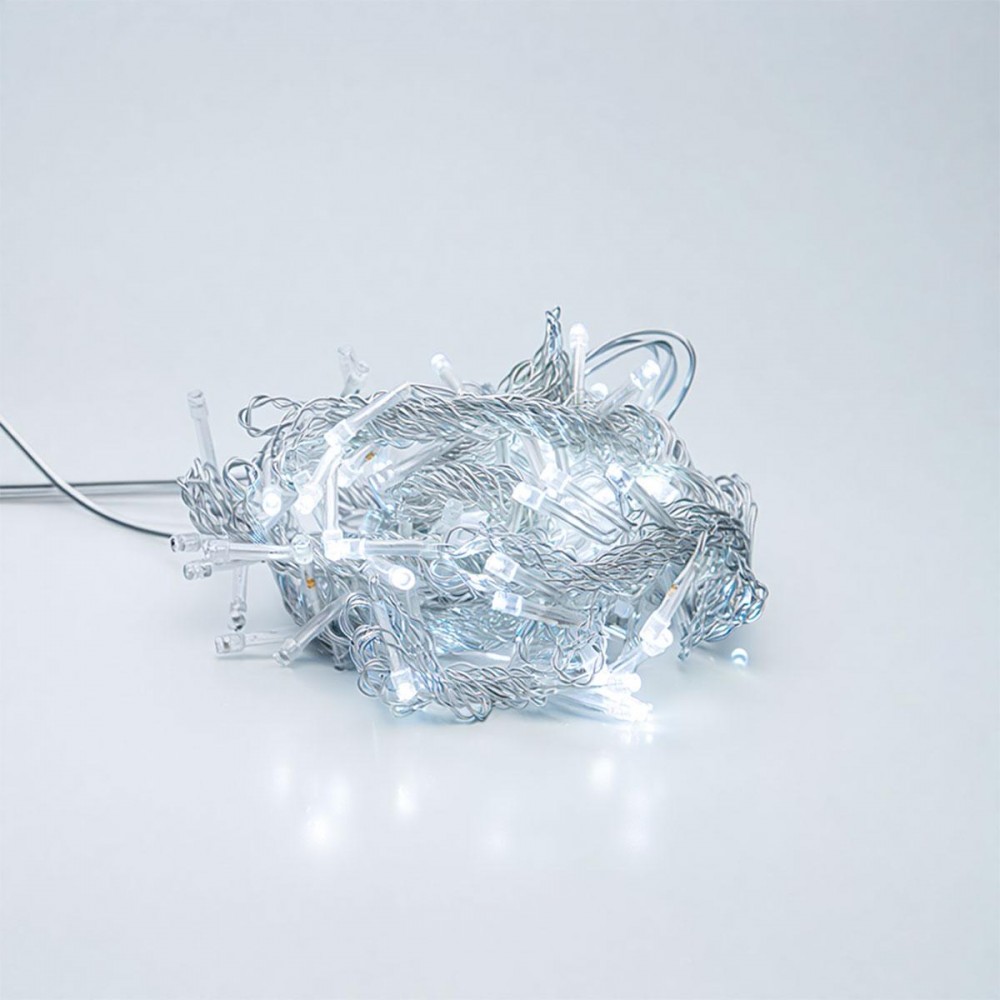 Новорічна гірлянда штора 2х2 м 80 LED кімнатна білий провід Білий ZWM2280LEDW