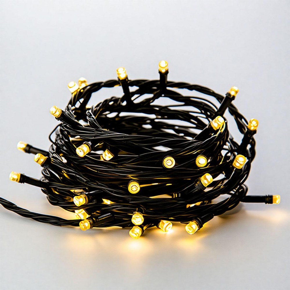 Новорічна гірлянда штора 3х2 м 144 LED кімнатна білий провід Жовтий ZWM32144LEDY