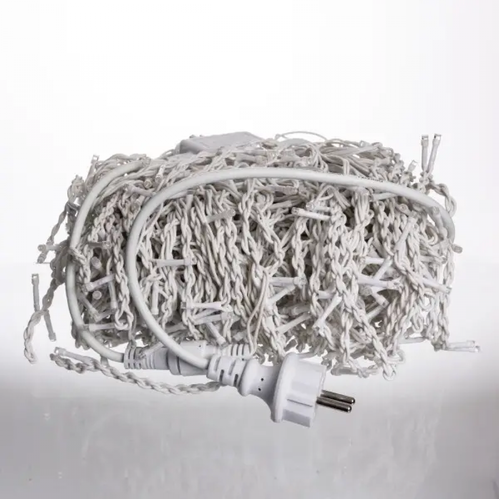 Вулична гірлянда Бахрома 36 м 600 LED білий провід Мультиколір 36MWML