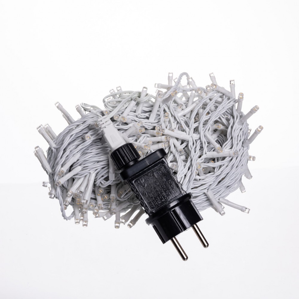 Гірлянда Нитка вулична 30 м 300 LED білий провід Жовтий CF300L30MWY