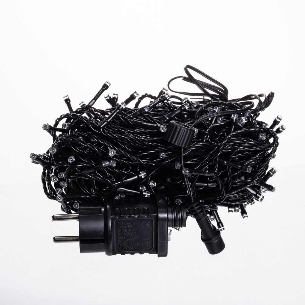 Гірлянда Нитка вулична 30 (м) 300 LED чорний провід Синій CF300L30MBBL