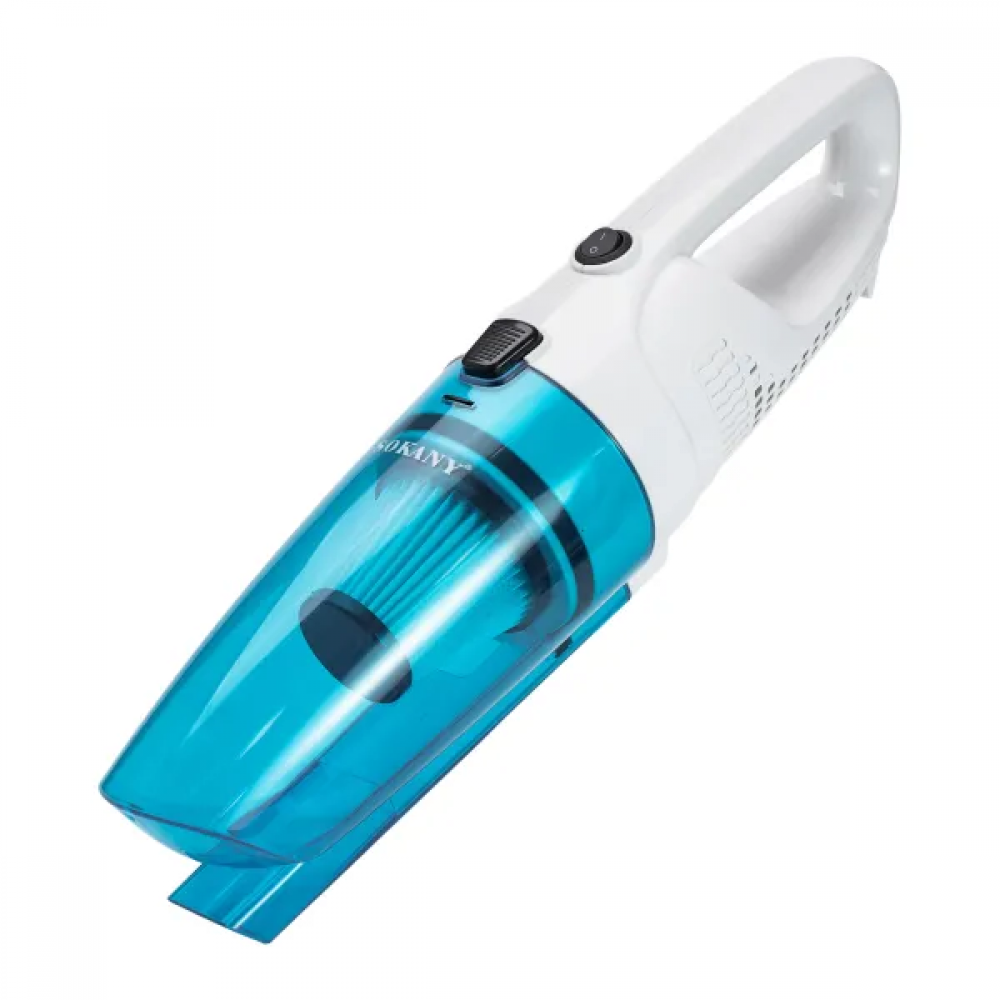 Пилосос вертикальний ручний для дому 900 Вт циклонний для сухого прибирання 1.2 л Блакитний SK-13013
