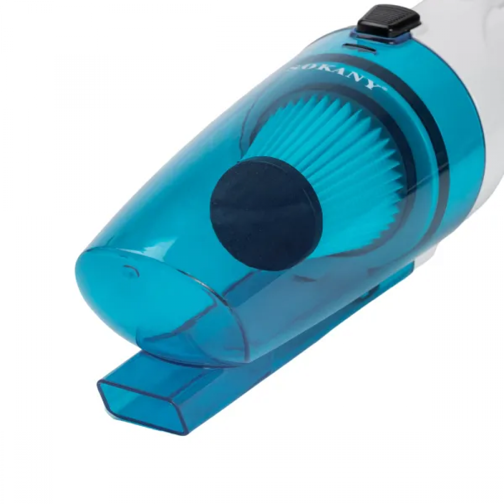 Пилосос вертикальний ручний для дому 900 Вт циклонний для сухого прибирання 1.2 л Блакитний SK-13013