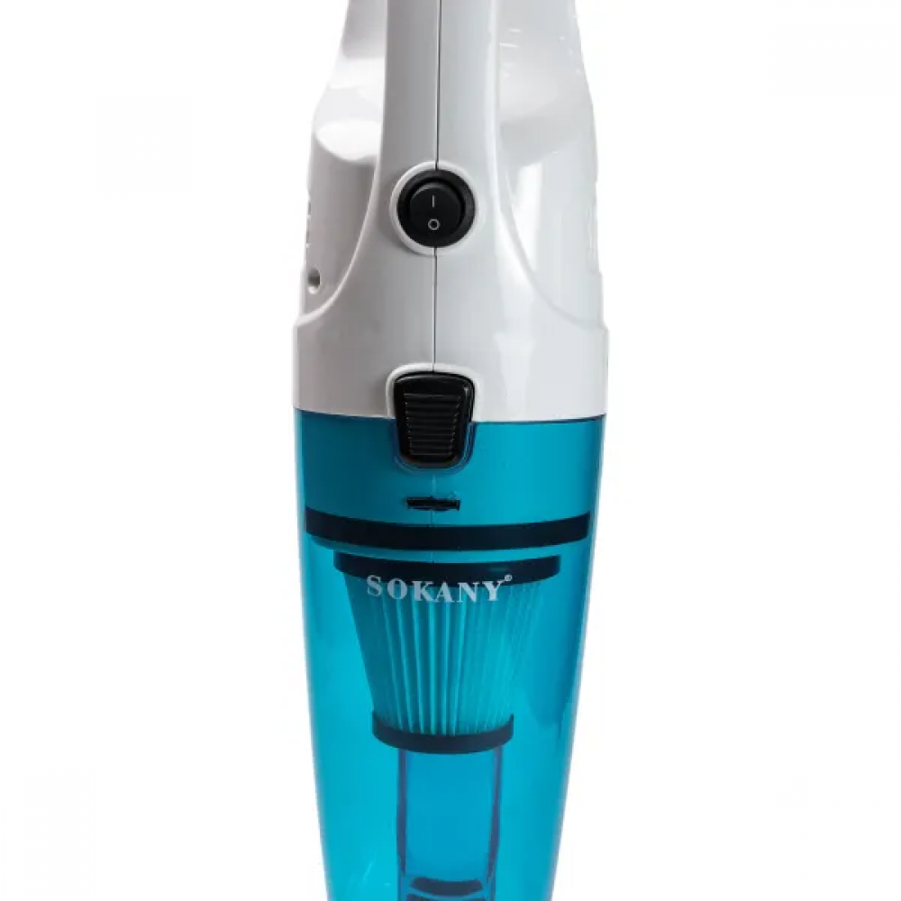 Пилосос вертикальний ручний для дому 900 Вт циклонний для сухого прибирання 1.2 л Блакитний SK-13013