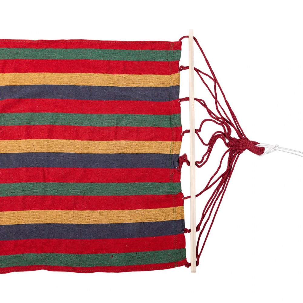 Гамак туристичний підвісний тканинний 174х80 см з планкою Червоний SJ-0010-2R